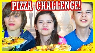 THE PIZZA CHALLENGE  DISGUSTING INGREDIENTS  KITTIESMAMA [upl. by Onaivatco]