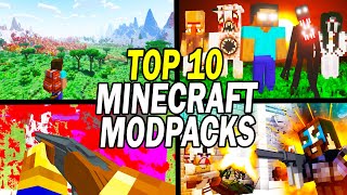 Top 10 BEST Minecraft Modpacks 2024 [upl. by Repsaj]