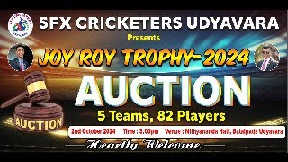 JOY ROY TROPHY 2024 players auction [upl. by Davide]