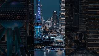 Beautiful Shanghai by night 🤩 NightCityscape DroneView CityByNight [upl. by Toffey313]