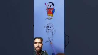 Sinchan 😱 art diy drawing shinchan craft viralvideo funny love comedy music cartoonsinch [upl. by Lenssen]