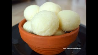 Rosogolla RecipeRasgulla  Easy Step by step recipe How to make Rosogolla at Home রসগোল্লা [upl. by Buyer626]