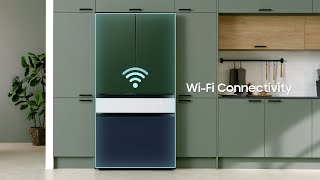 Use WiFi Connectivity Bespoke French Door Refrigerator  Samsung [upl. by Pepito]