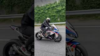 DUCATI 1299 Superleggera and BMW S1000RR Highway DriveAkrapovic and Arrow full exhaust soundShort [upl. by Ymac]