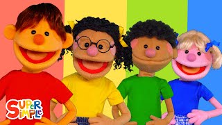 Red Yellow Green Blue featuring The Super Simple Puppets  Kids Songs  Super Simple Songs [upl. by Camella453]