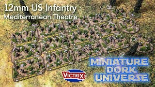 Painting Victrix 12mm US Infantry  O Group small scale figure painting and basing [upl. by Annairoc]