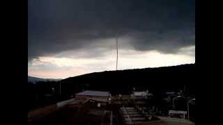 Tornado culebra en Yuriria Gto Tromba 20 julio 2013 800pm [upl. by Ynohta]