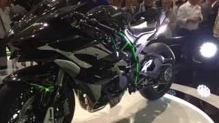 Intermot 2014 Sneak Peak  Kawasaki H2R at RevZillacom [upl. by Baudoin619]