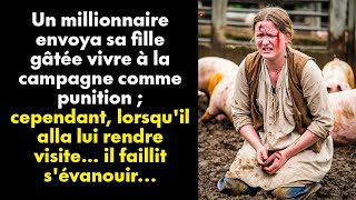 Un millionnaire envoya sa fille gâtée vivre à la campagne comme punition  cependant lorsquil [upl. by Gaile609]