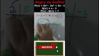 Matemática Básica  Regra de Ruffini shorts matematica aula dicas aprender concurso escola [upl. by Nessaj349]