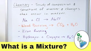 What is a Mixture in Chemistry [upl. by Bolte992]