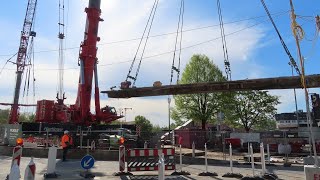 HARTINGER  LIEBHERR LTR 11200 beim Ausbau einer Brücke 2 Wochenende [upl. by Siri63]