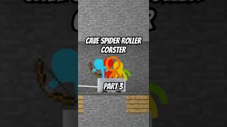 Animation Minecraft  Cave Spider Roller Coaster  Pt 3 [upl. by Tai34]