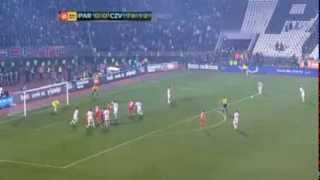 Crvena Zvezda  Partizan 147 derbi 01 Gol Drinčića iz slobodnog udarca [upl. by Scotney193]