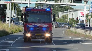 Primeur Tankautospuit LeidschendamVoorburg 155130 met spoed naar een melding in Voorburg [upl. by Asiul457]