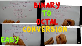 Binary to octal conversion [upl. by Ainej636]