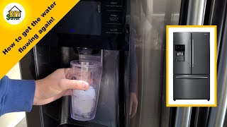 How to fix a Samsung refrigerator water dispenser that doesn’t work [upl. by Hterag]