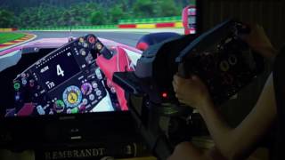 F1 2016 FFB test on PS4 no assists with a Thrustmaster T300RS Add On F1 wheel and T3PA pedals [upl. by Craddock]