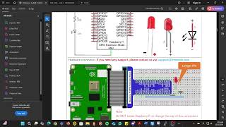 Freenove Chapter 1 Project 11 Raspberry Pi [upl. by Akinohs]