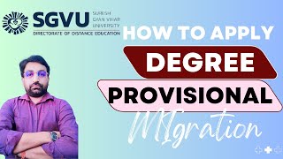 Suresh Gyan Vihar University में Final Degree Provisional amp Migration Apply कैसे करें sgvu [upl. by Namhar]