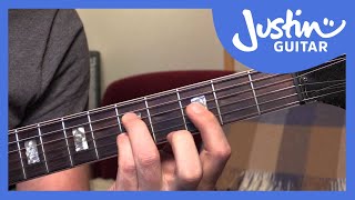 10 Basic Jazz Chords  Guitar Tutorials  JustinGuitar JA001 [upl. by Filbert]