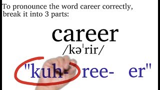 How to Pronounce Career [upl. by Aerdnael]