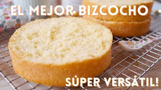 LA MEJOR RECETA DE BIZCOCHO DE VAINILLA SIRVE PARA TODO  AnnasPasteleria [upl. by Ellevel]