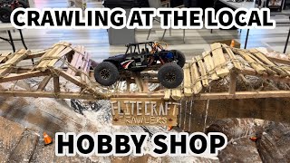 MINI RC Crawling at the local hobby shop with the Trx4m Meus ripper at Flitecraft Kitchener [upl. by Rollo]