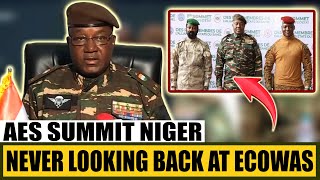 AES Summit  Colonel Abd Tchiani How We Will Irrevocably Turn Our Backs on ECOWAS [upl. by Wyne971]