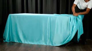 60 Second Drape Tie for Rectangular Tablecloths [upl. by Gelb]