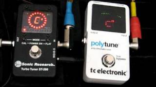 Turbo Tuner ST200 vs TC Electronic PolyTune [upl. by Francoise]