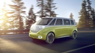 Retro Volkswagen bus gets electric touch [upl. by Netniuq]