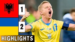 Albania vs Ukraine 12 EXTENDED HIGHLIGHTS  Zinchenko Goal Celebration  Nations League 2024 [upl. by Mozes]