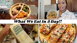 What My Toddler and I Eat In A Day Trader Joes Haul amp Creamy Tuscan Salmon Recipe [upl. by Nylarad]