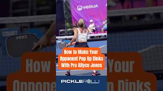 Get MORE Balls to Attack with this dinking tip from Pro Allyce Jones 👊🙌 pickleball pickleroll [upl. by Babby900]