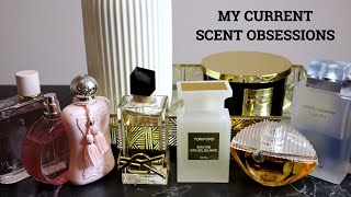 9 PERFUMES IM CURRENTLY OBSESSED WITH  FAVOURITE SUMMER SCENTS  PERFUME COLLECTION 2021 [upl. by Mima]