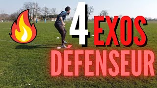 4 EXERCICES SPÉCIFIQUES DÉFENSEUR CENTRAL ⚽⚽ [upl. by Ethan191]