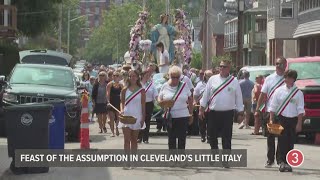 2024 Feast of the Assumption procession in Cleveland [upl. by Clyve504]