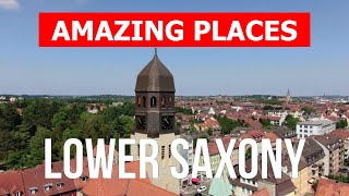 Travel to Lower Saxony Germany  Cities tourism vacation overview nature  Drone 4k video [upl. by Hacker]