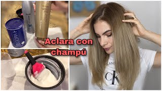 Como hacer una limpieza de color en casa con champú DIY [upl. by Barimah]