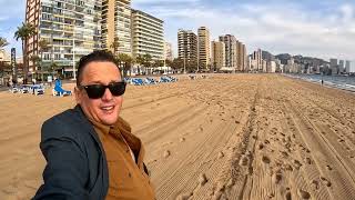 Levante Beach  Benidorm Spain 🇪🇸 [upl. by Ahsilat]