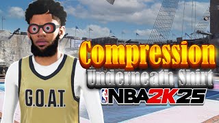 HOW TO GET COMPRESSION SHIRTS UNDER YOUR JERSEYS IN NBA 2K25 [upl. by Telocin]