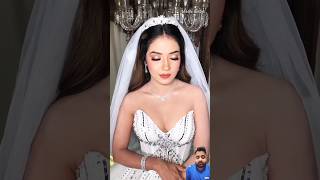 Bridal Makeup with White Lehnga makeup parulgarg bride bridalmakeup makeupartist shadiseason [upl. by Borchers]