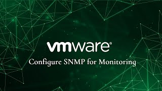 How to configure VMware ESXI Snmp for Monitoring [upl. by Schroer]