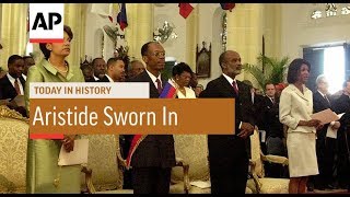 JeanBertrand Aristide Sworn In  1991  Today In History  7 Feb 18 [upl. by Itoc]