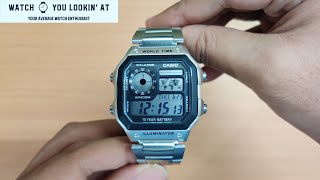 Casio Youth AE1200WHD1AVDF  D099  Casio Royale  Unboxing amp Review  India [upl. by Allecram]