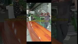 insullation steel garage door produced by automatic production line [upl. by Padraig]