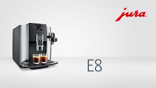 JURA E8  Kaffeevollautomat  Fully automatic coffee machine [upl. by Aymer665]