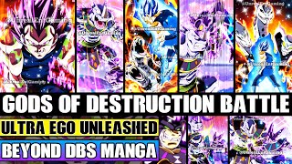 Beyond Dragon Ball Super Ultra Ego Vegeta Unleashed God Of Destruction Rino Vs Beerus Begins [upl. by Vitia]