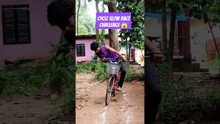 Cycle slow race challenge 🤥 cycling cyclechallenge challenges shortvideo [upl. by Zollie745]